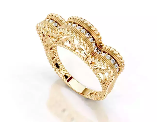 Turkey Style Gold Ring  3DM STL Files