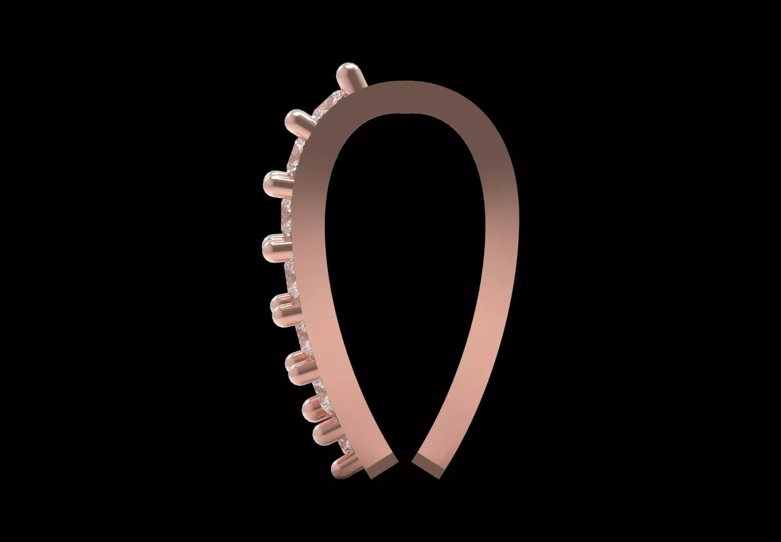 Bow Chain Link  Linear Sparkle and Secure Connection gl0023 3D print model_19