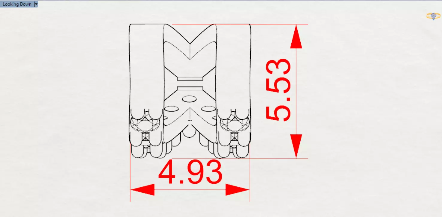 Bow Chain Link  Linear Sparkle and Secure Connection gl0023 3D print model_24