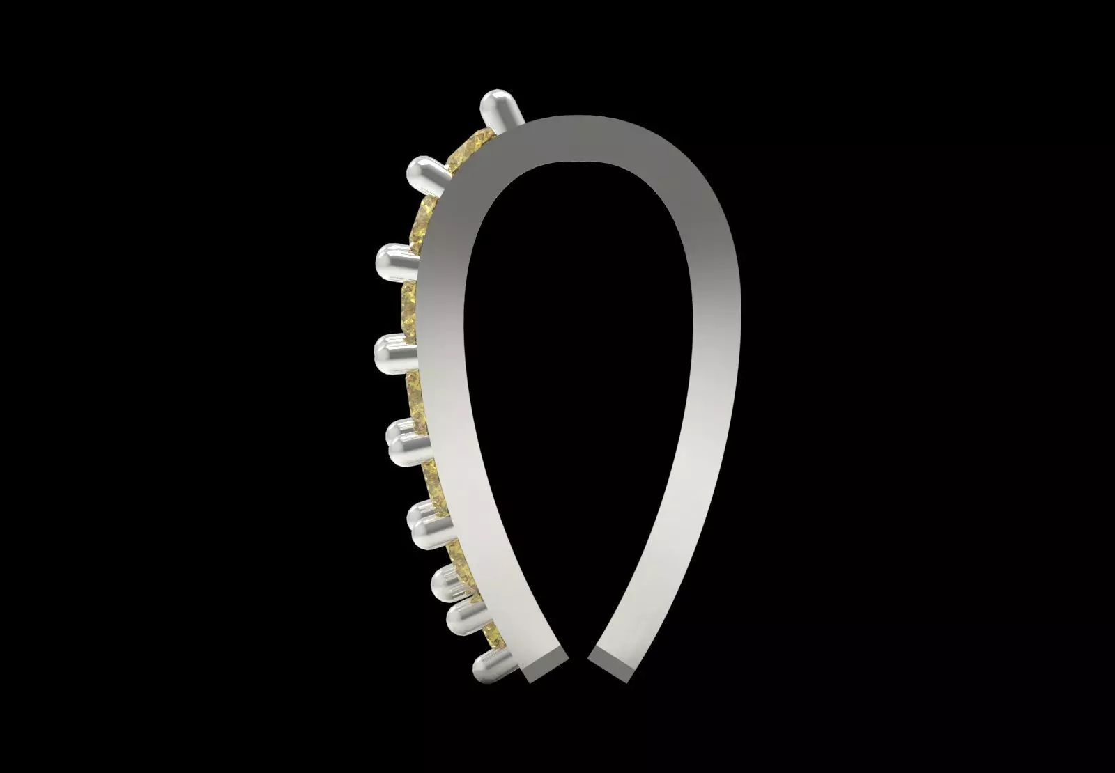 Bow Chain Link  Linear Sparkle and Secure Connection gl0023 3D print model_17