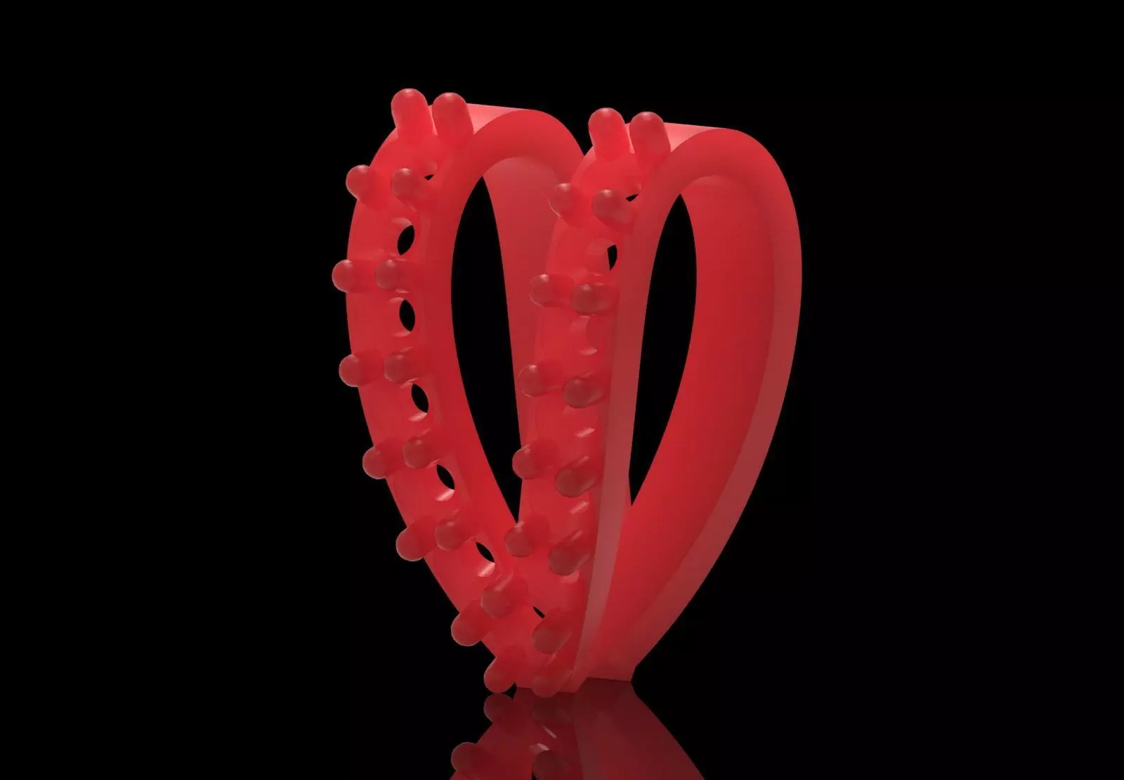 Bow Chain Link  Linear Sparkle and Secure Connection gl0023 3D print model_29