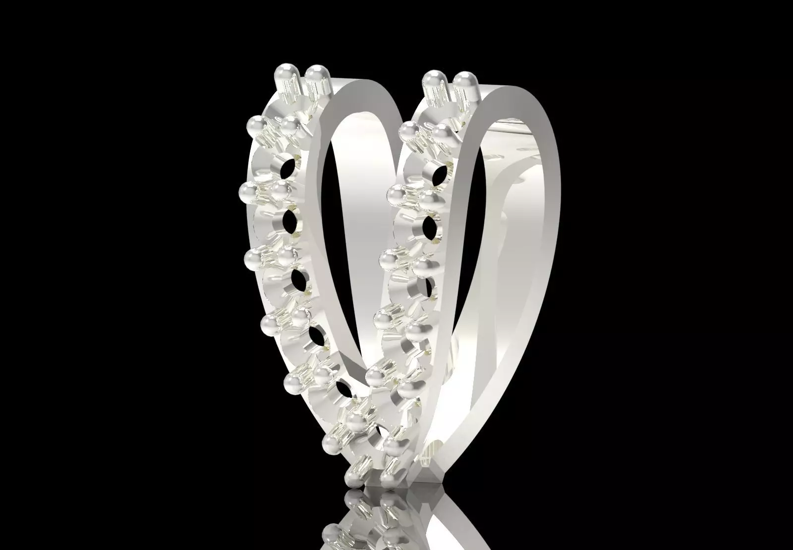 Bow Chain Link  Linear Sparkle and Secure Connection gl0023 3D print model_18