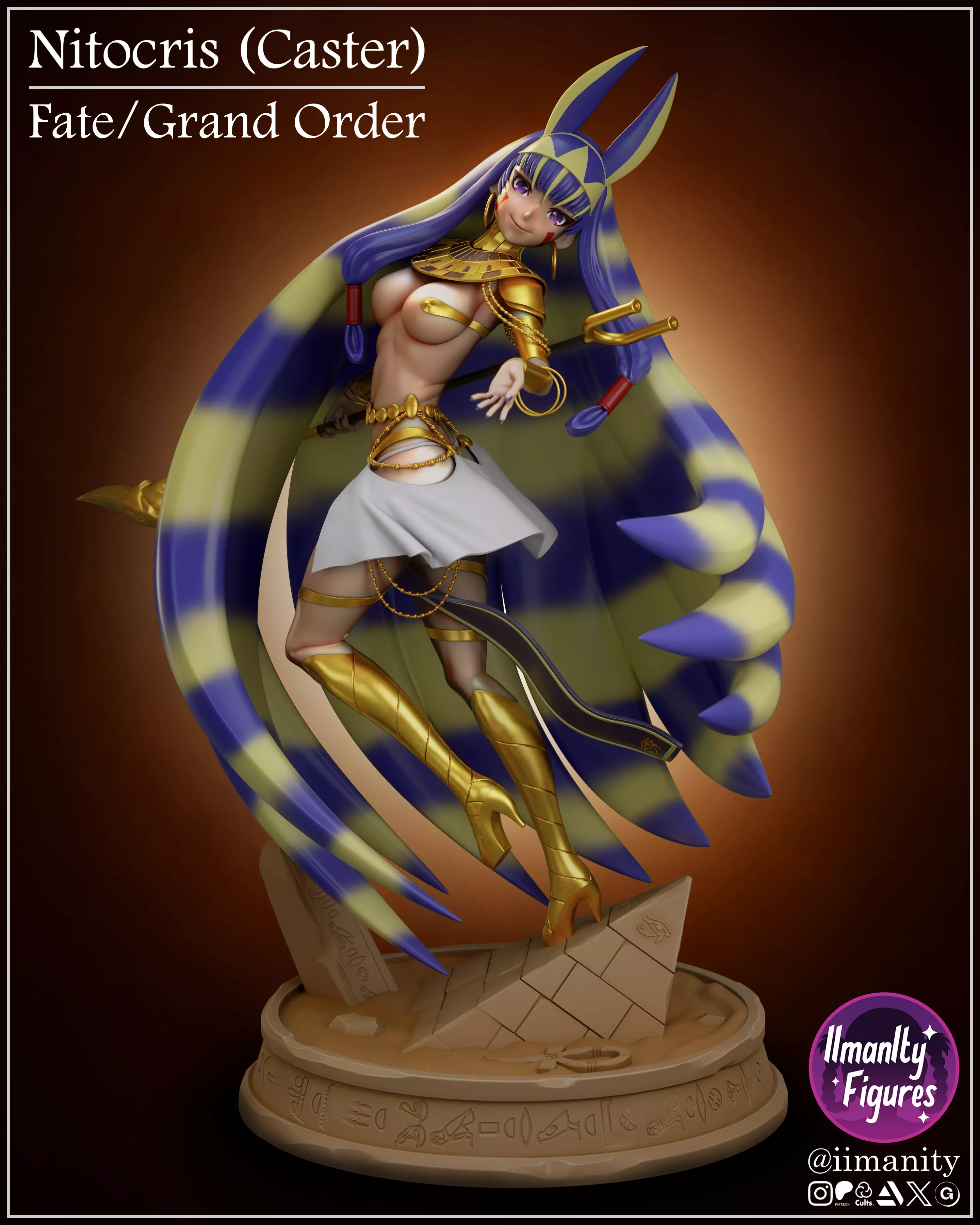 Nitocris - Fate Grand Order 3D print model_1