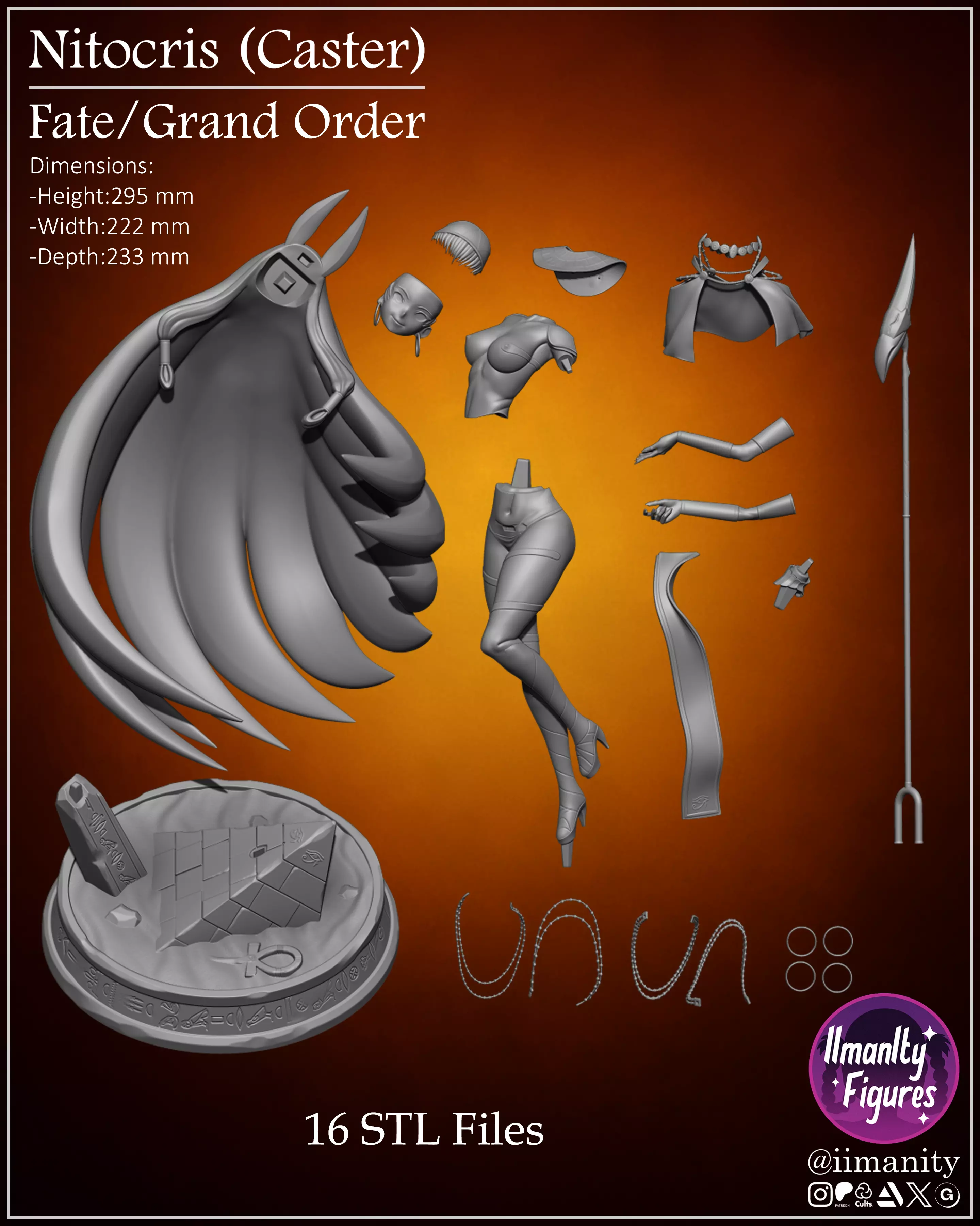 Nitocris - Fate Grand Order 3D print model_6