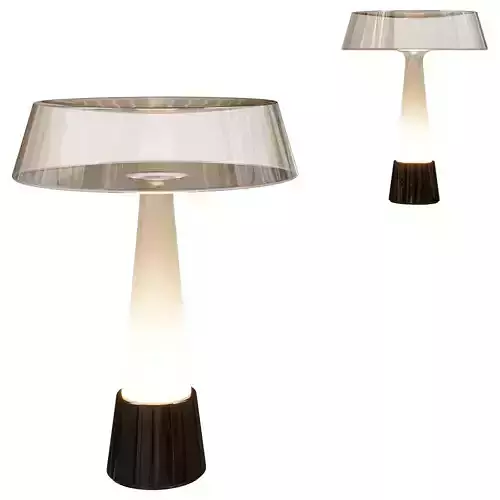 Transparent Glass Modern Table Lamp