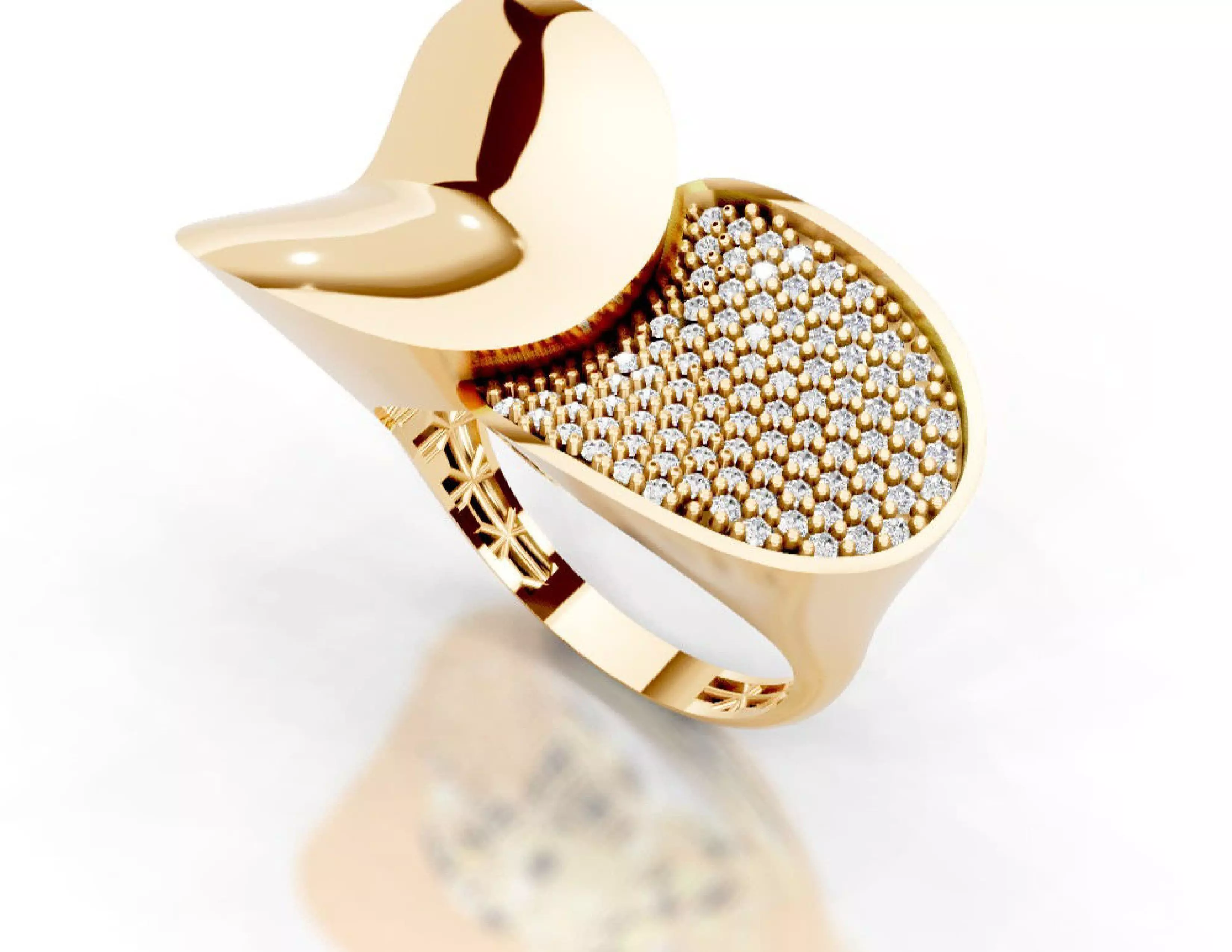 Turkey Style Gold Ring 3DM STL Files 3D print model 3D print model_13