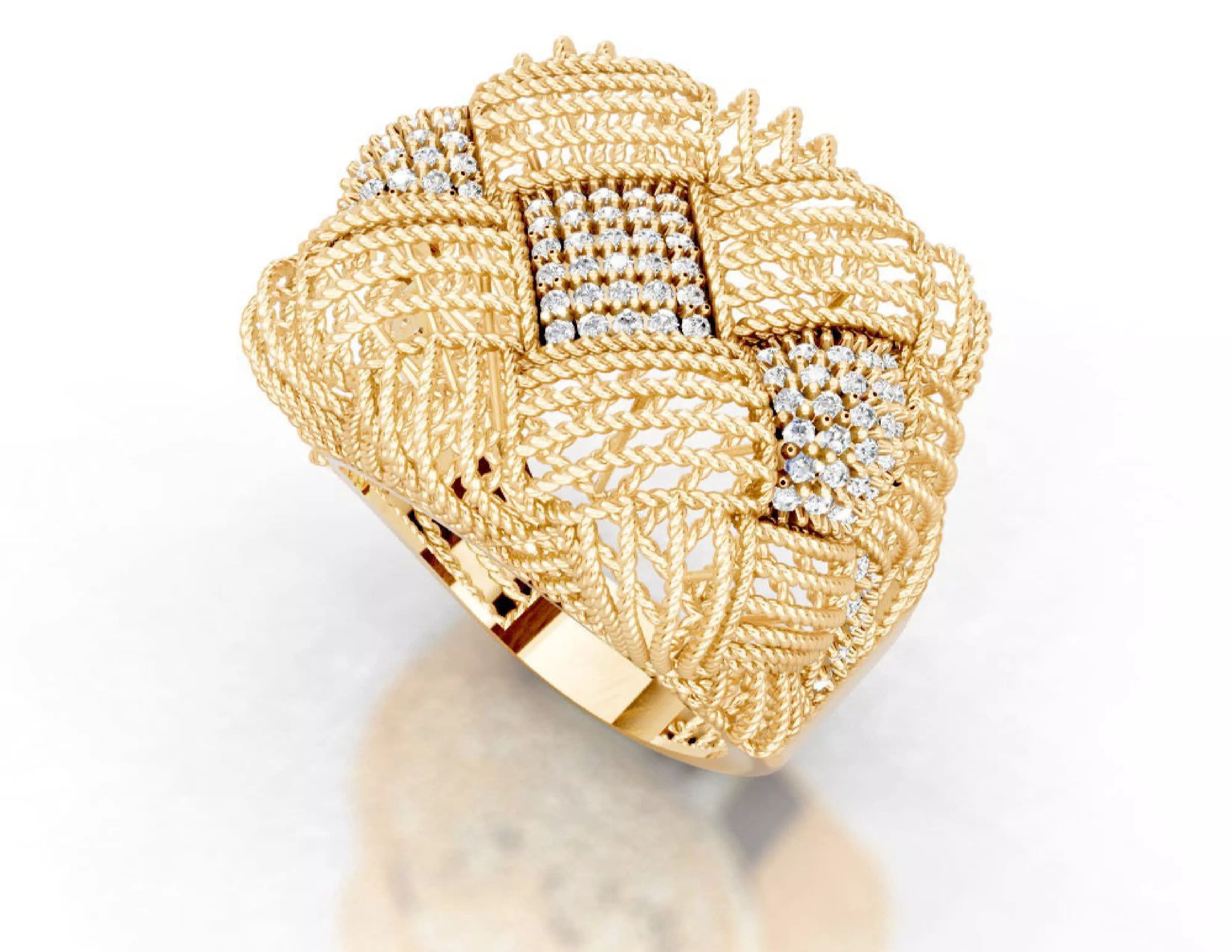 Turkey Style Gold Ring 3DM STL Files 3D print model 3D print model_29