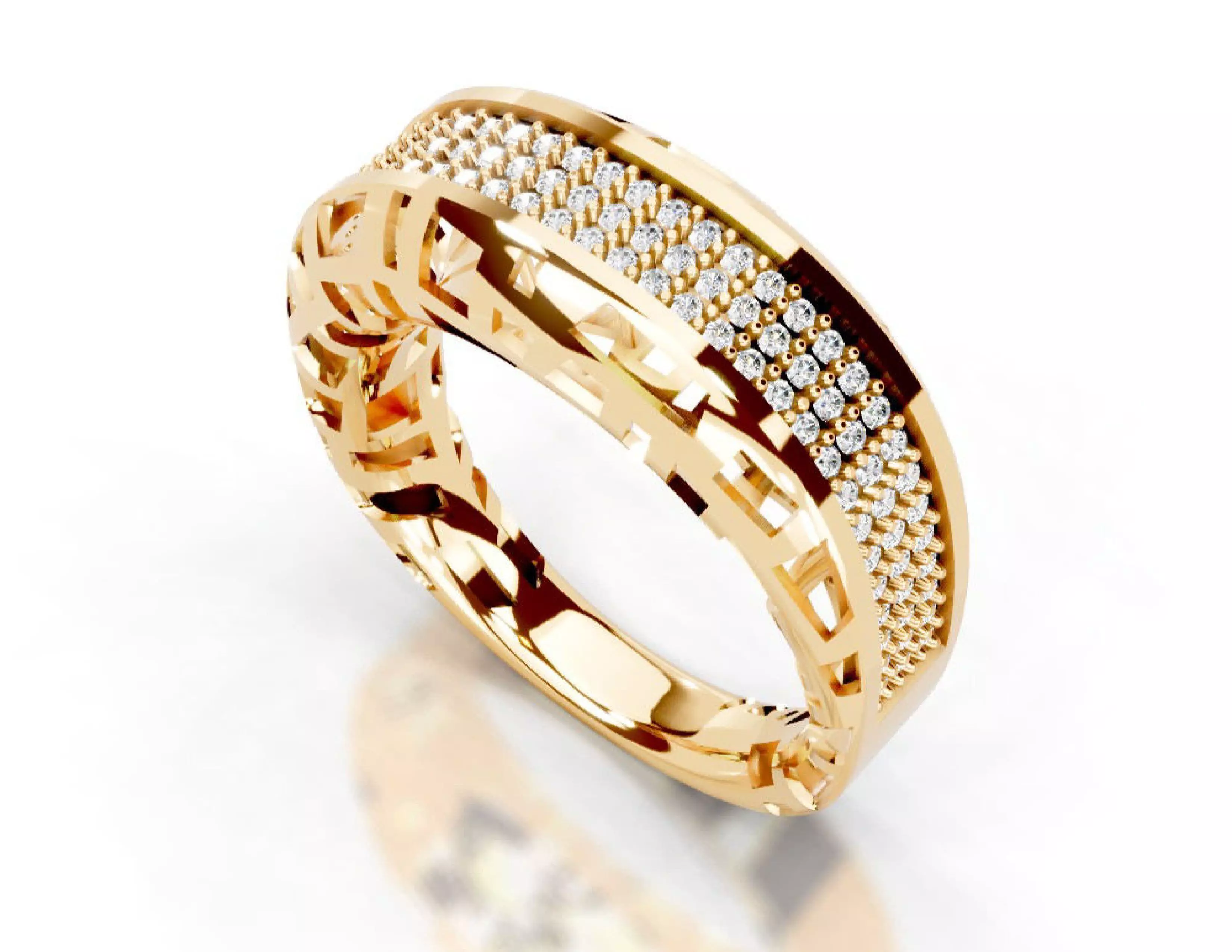 Turkey Style Gold Ring 3DM STL Files 3D print model 3D print model_27