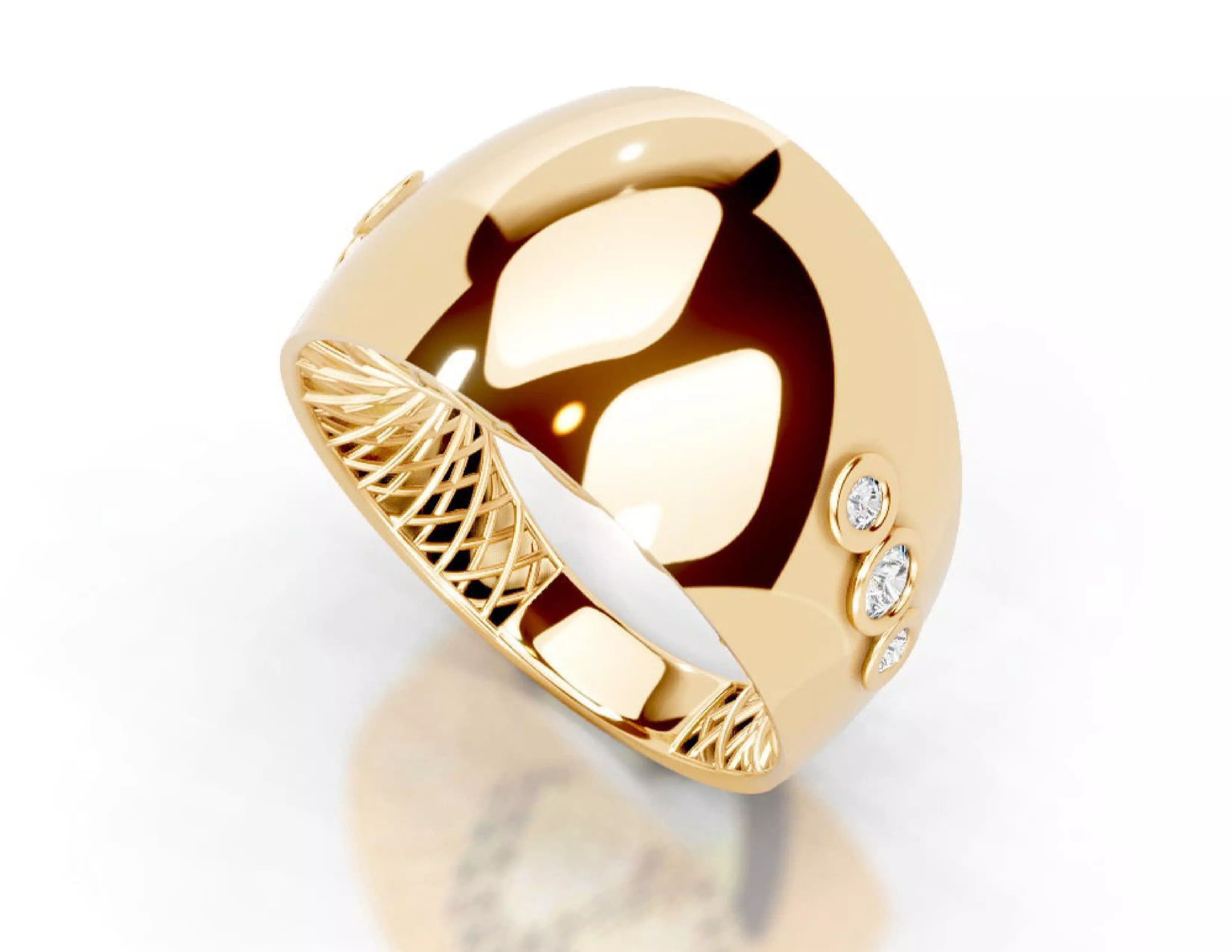 Turkey Style Gold Ring 3DM STL Files 3D print model 3D print model_15
