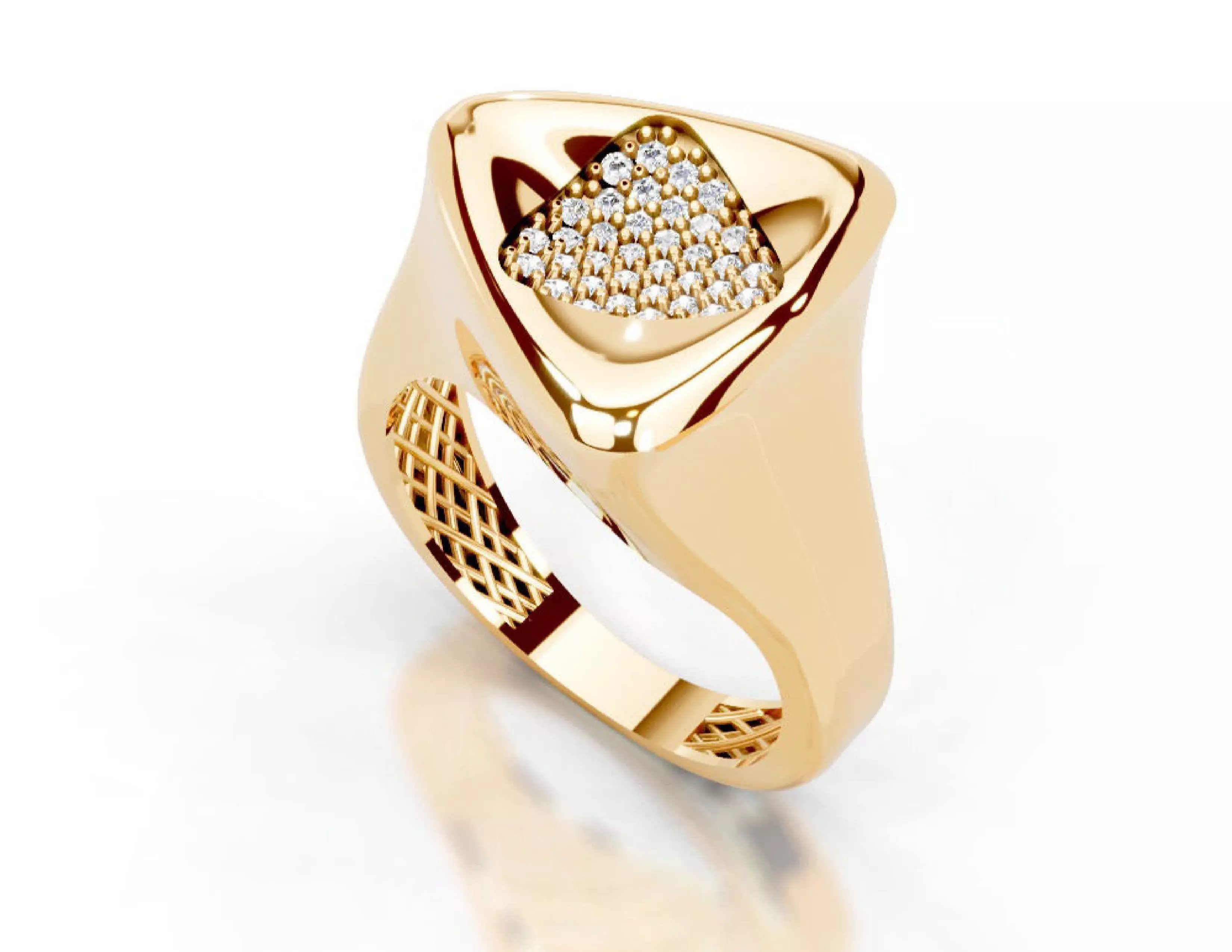 Turkey Style Gold Ring 3DM STL Files 3D print model 3D print model_5