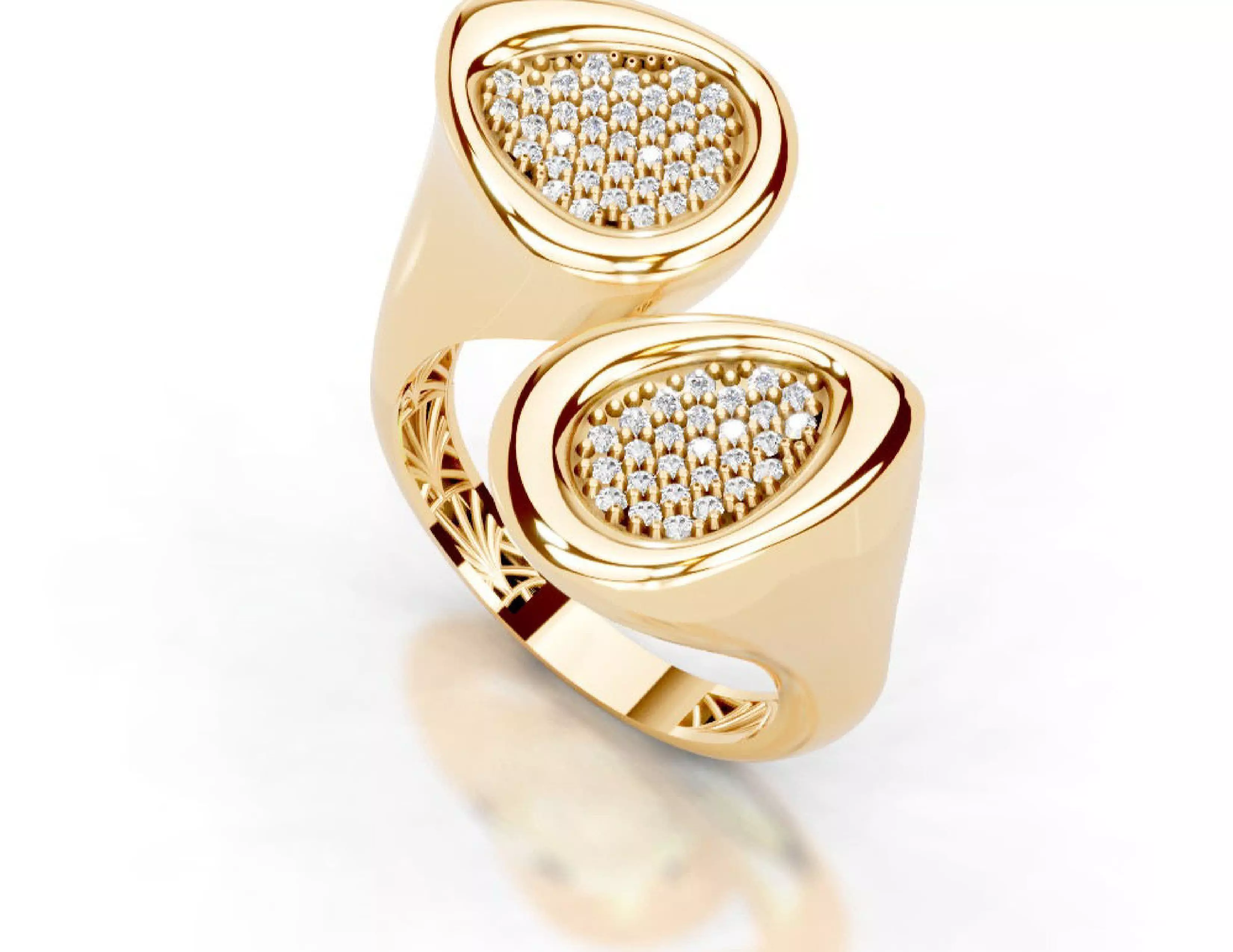 Turkey Style Gold Ring 3DM STL Files 3D print model 3D print model_6