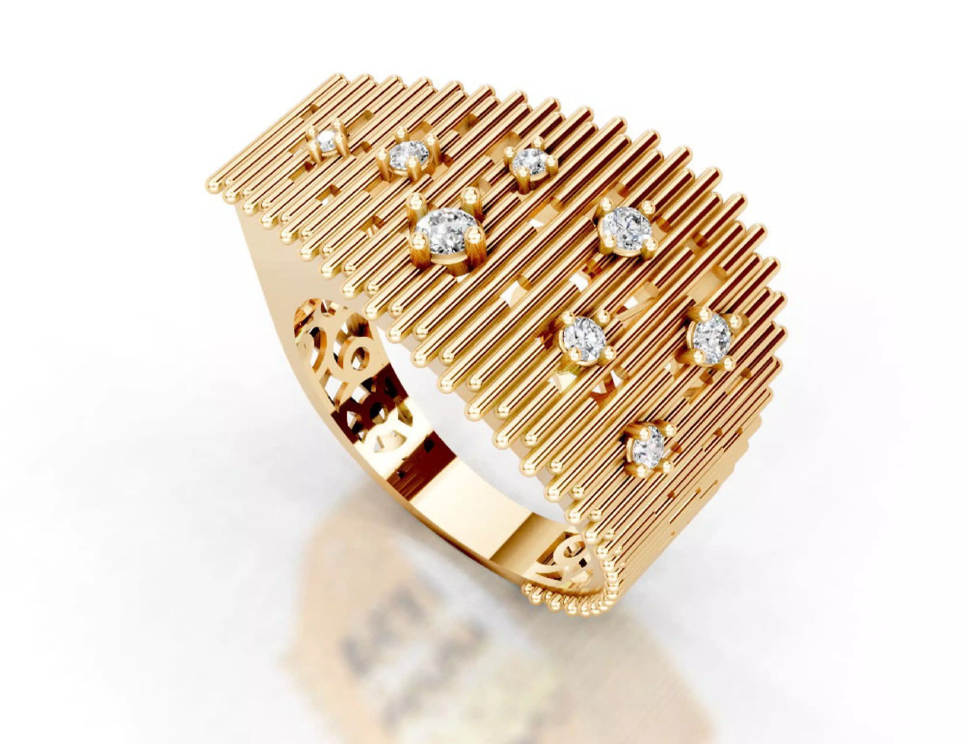 Turkey Style Gold Ring 3DM STL Files 3D print model 3D print model_9
