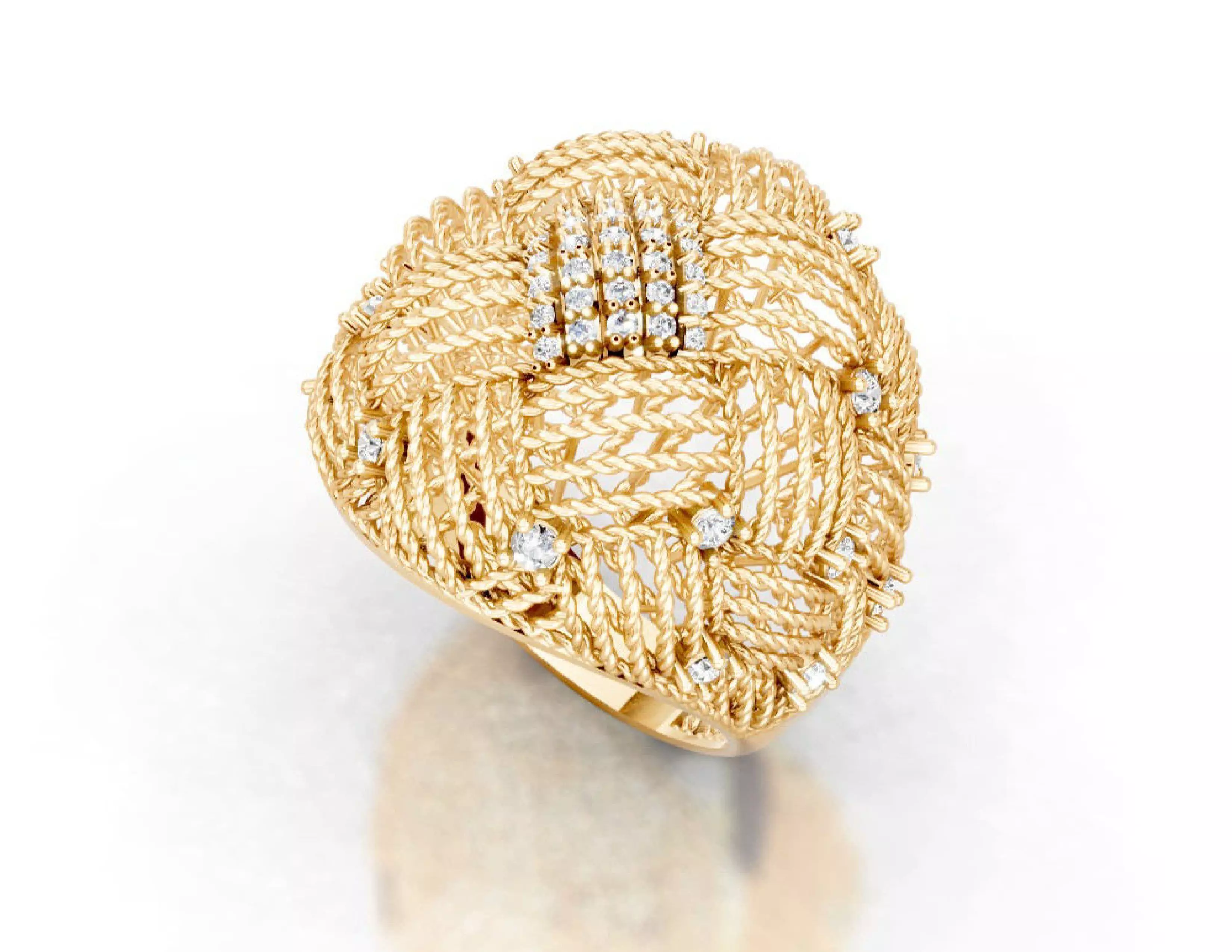 Turkey Style Gold Ring 3DM STL Files 3D print model 3D print model_30