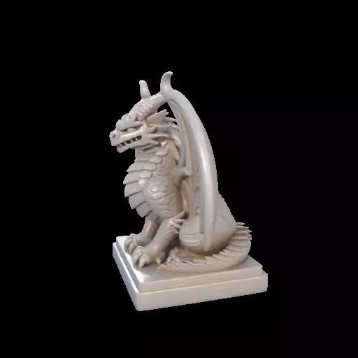2045 Menacing Fairytale Dragon in Ivory magic 3D print model_17