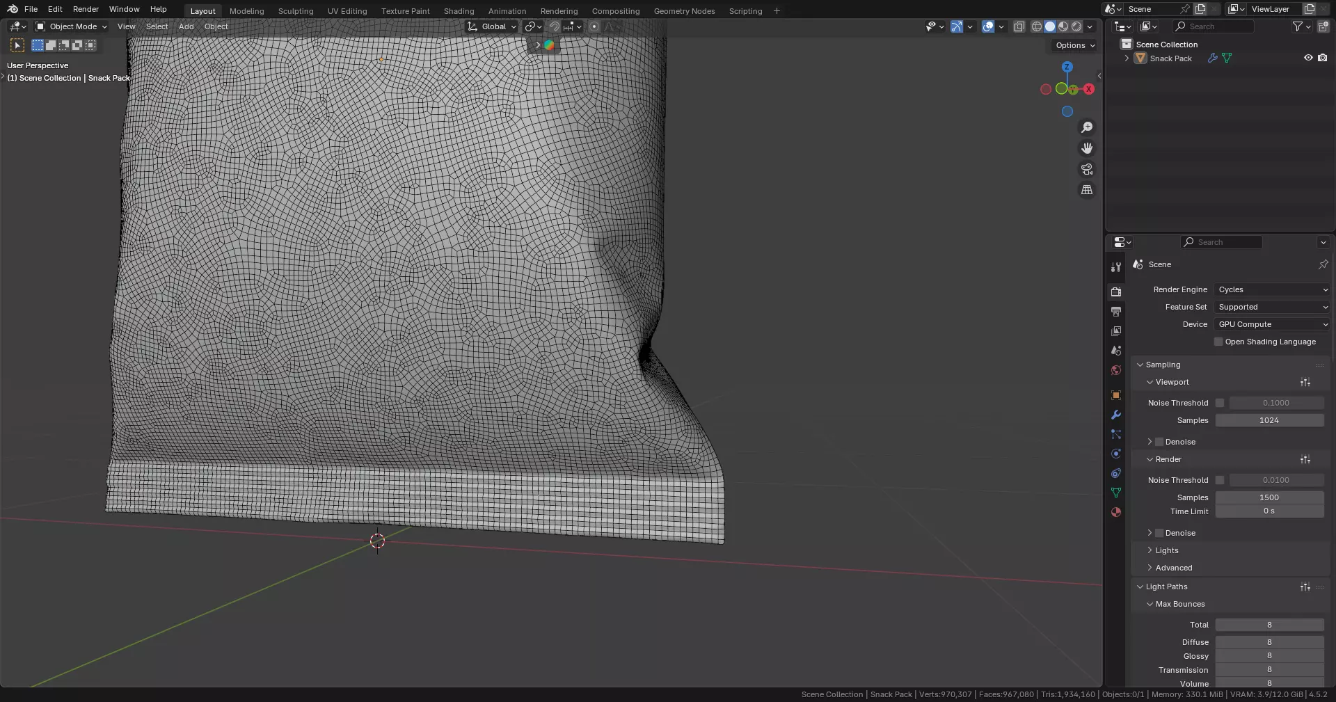 Snack Pack Mockup 3D model_7