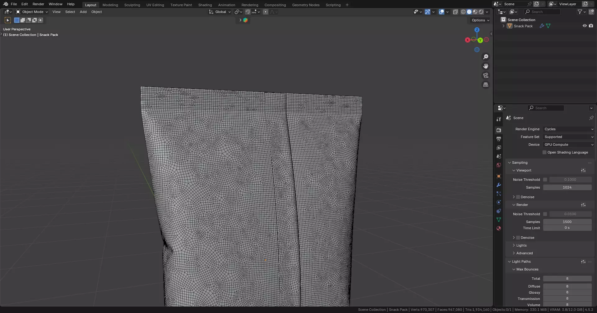 Snack Pack Mockup 3D model_9