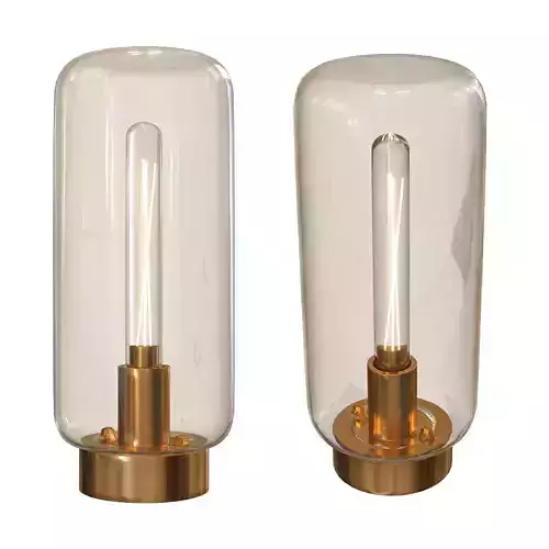 Modern Glass Tube Table Lamp