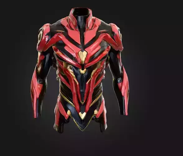 Ferrari Armor Suit Low-poly 3D model