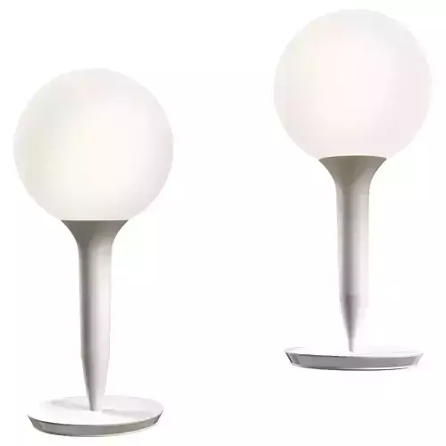 Modern White Globe Table Lamp