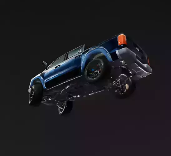 Pickup Truck 3D model 7