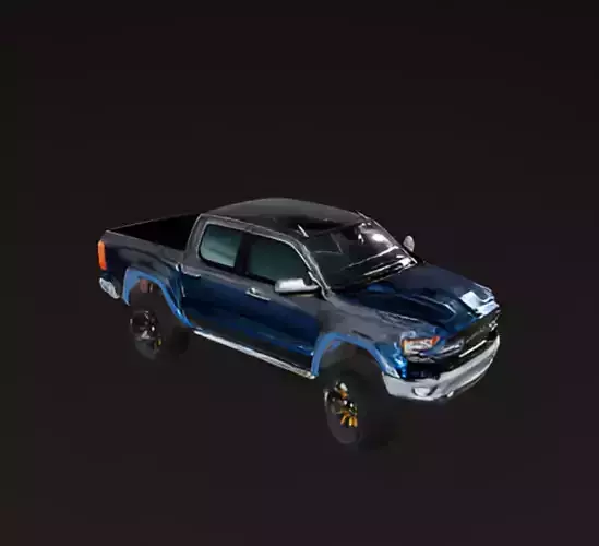 Pickup Truck 3D model 4