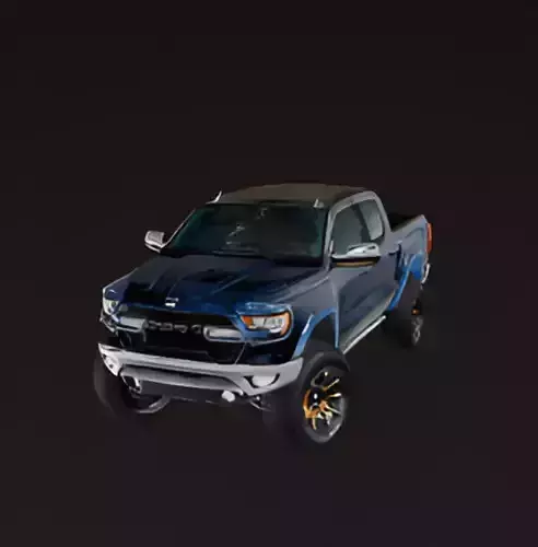 Pickup Truck 3D model 2