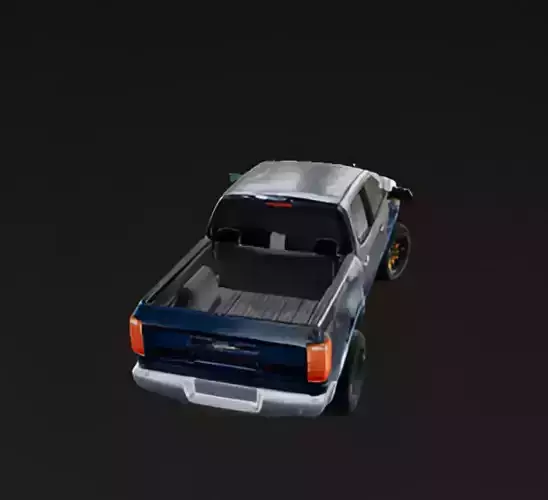 Pickup Truck 3D model 6