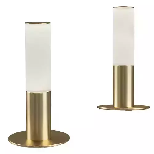 Modern Brass Cylinder Table Lamp