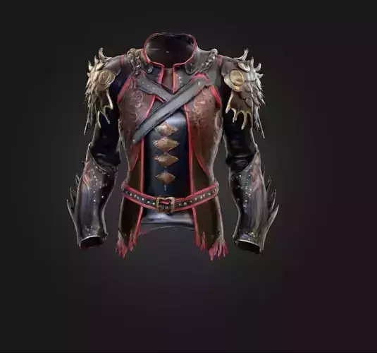 Raven s Armor Low-poly 3D model