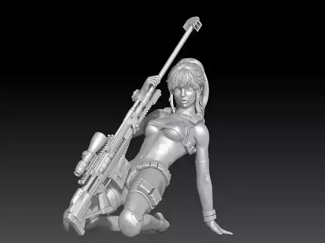 sniper girl pose 1