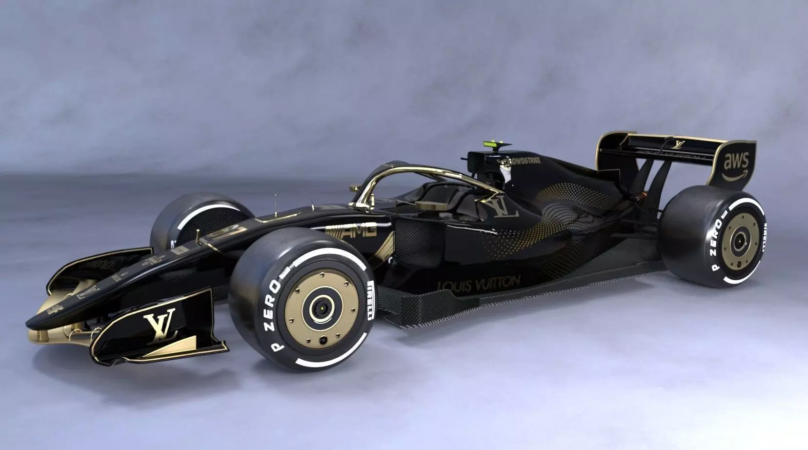HD Concept F1 Car 3D model_0