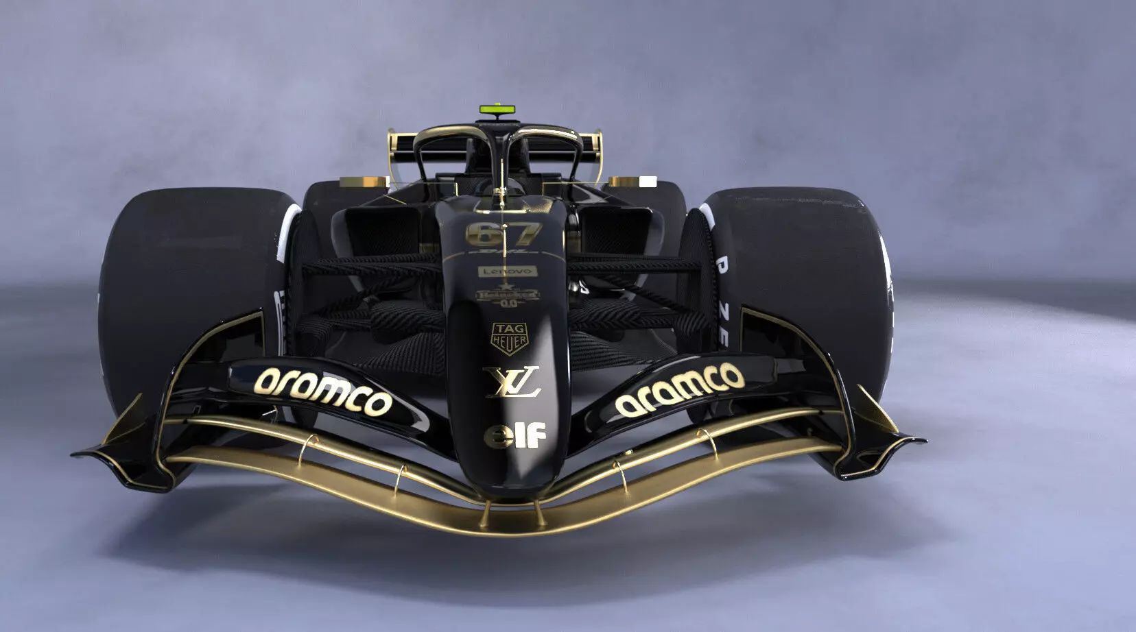 HD Concept F1 Car 3D model_3