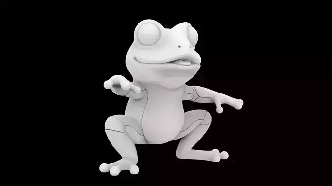 Frog 3D Print Model 