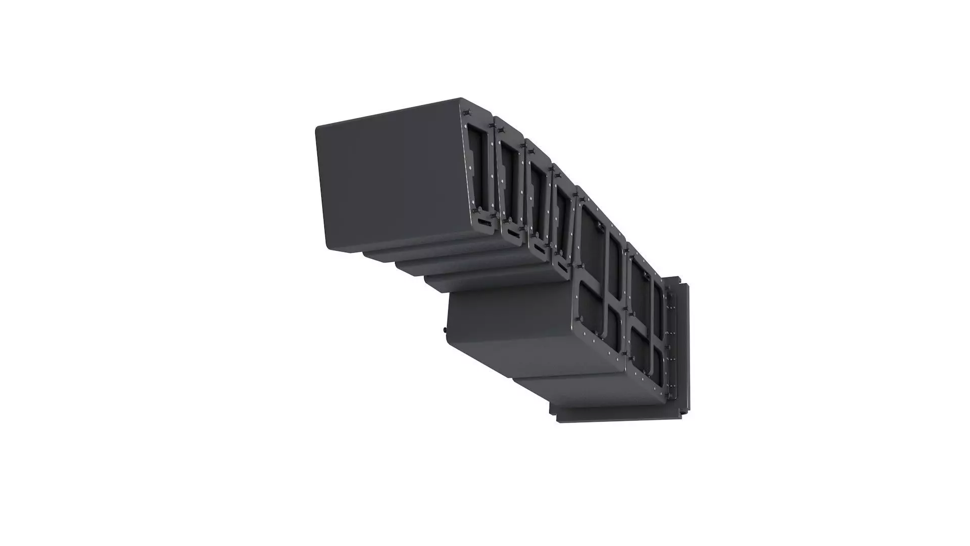 Compact Line Array Speaker System 3D model_3