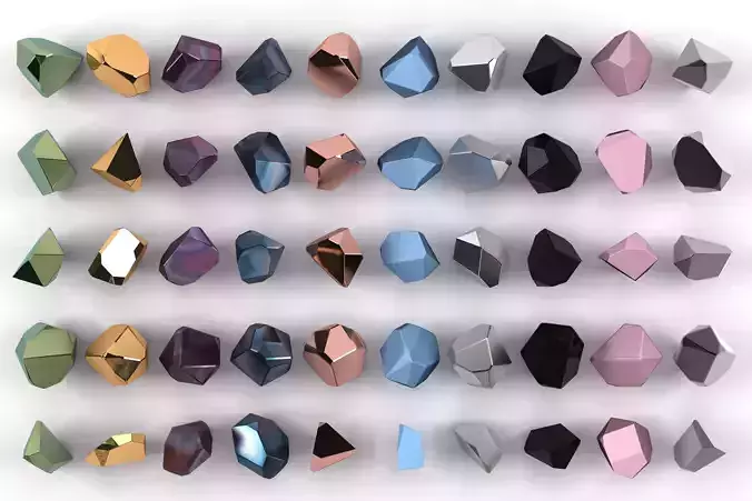 Emerald Gem Crystal Garnet Diamond Jewel Stone Pack 50 Pieces