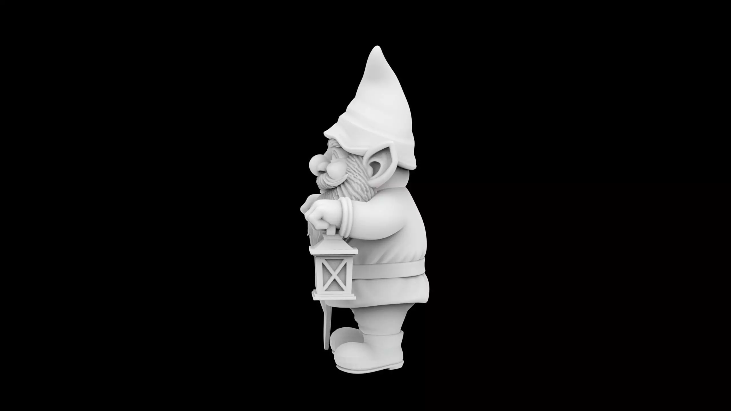 Garden Gnome Statue 3D Print Model 3D print model_2