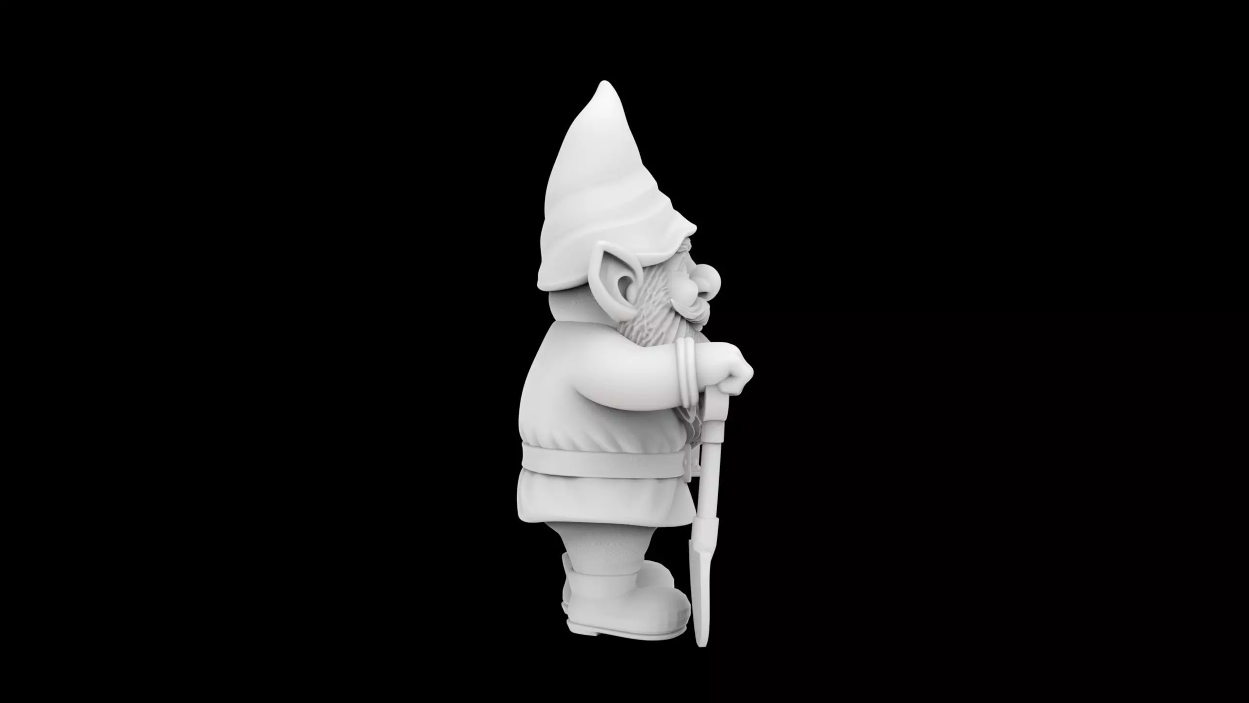 Garden Gnome Statue 3D Print Model 3D print model_5