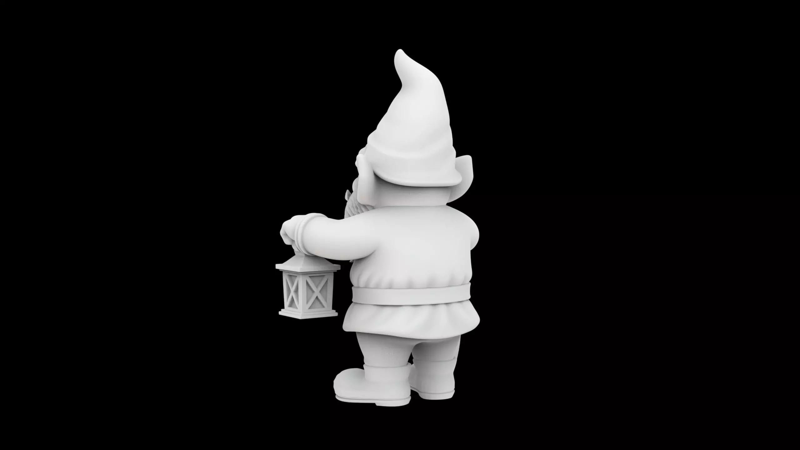 Garden Gnome Statue 3D Print Model 3D print model_3