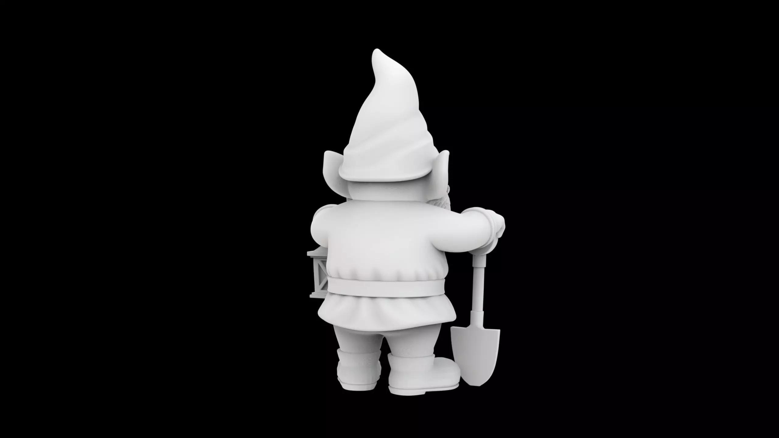 Garden Gnome Statue 3D Print Model 3D print model_4