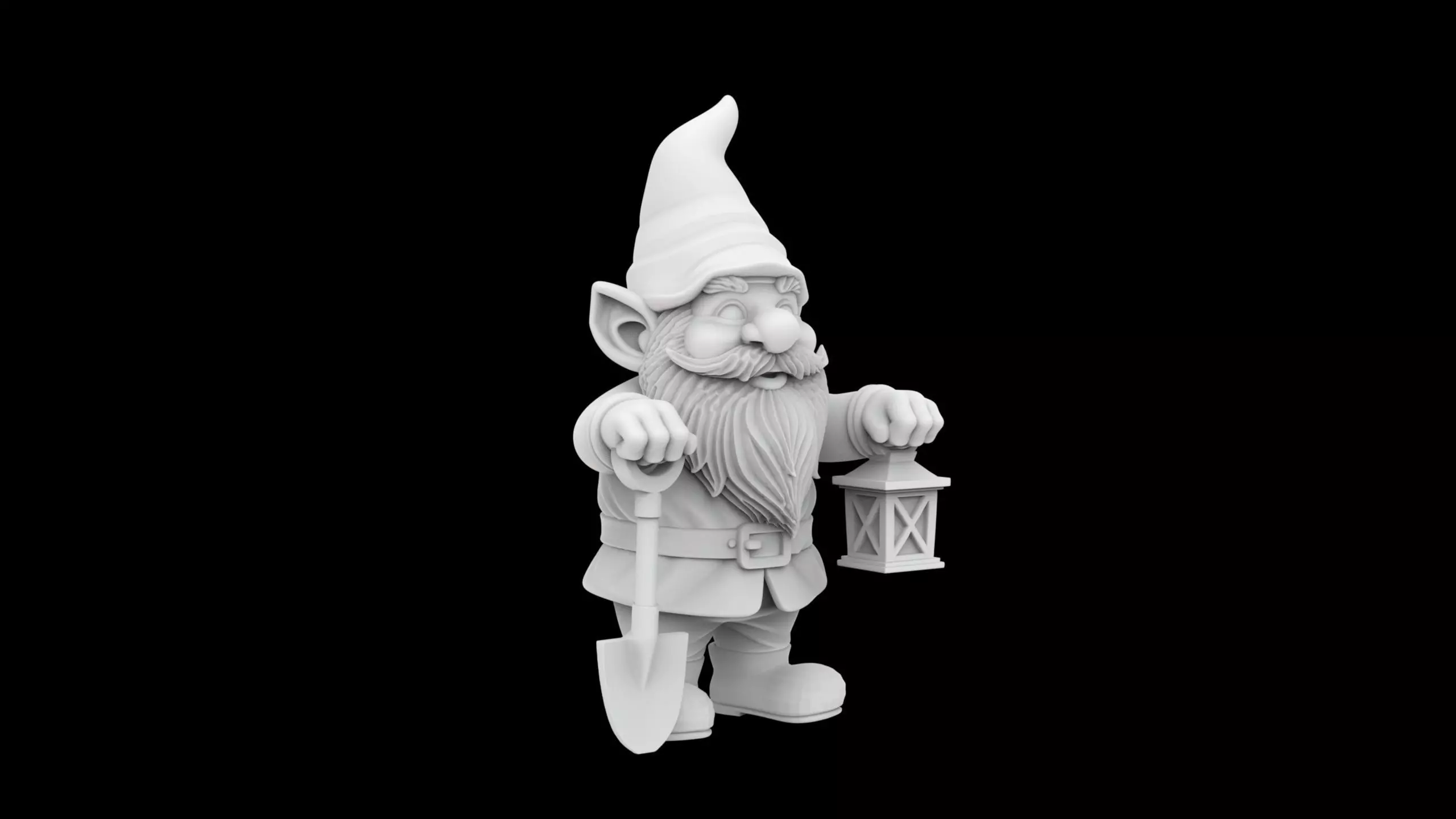Garden Gnome Statue 3D Print Model 3D print model_0