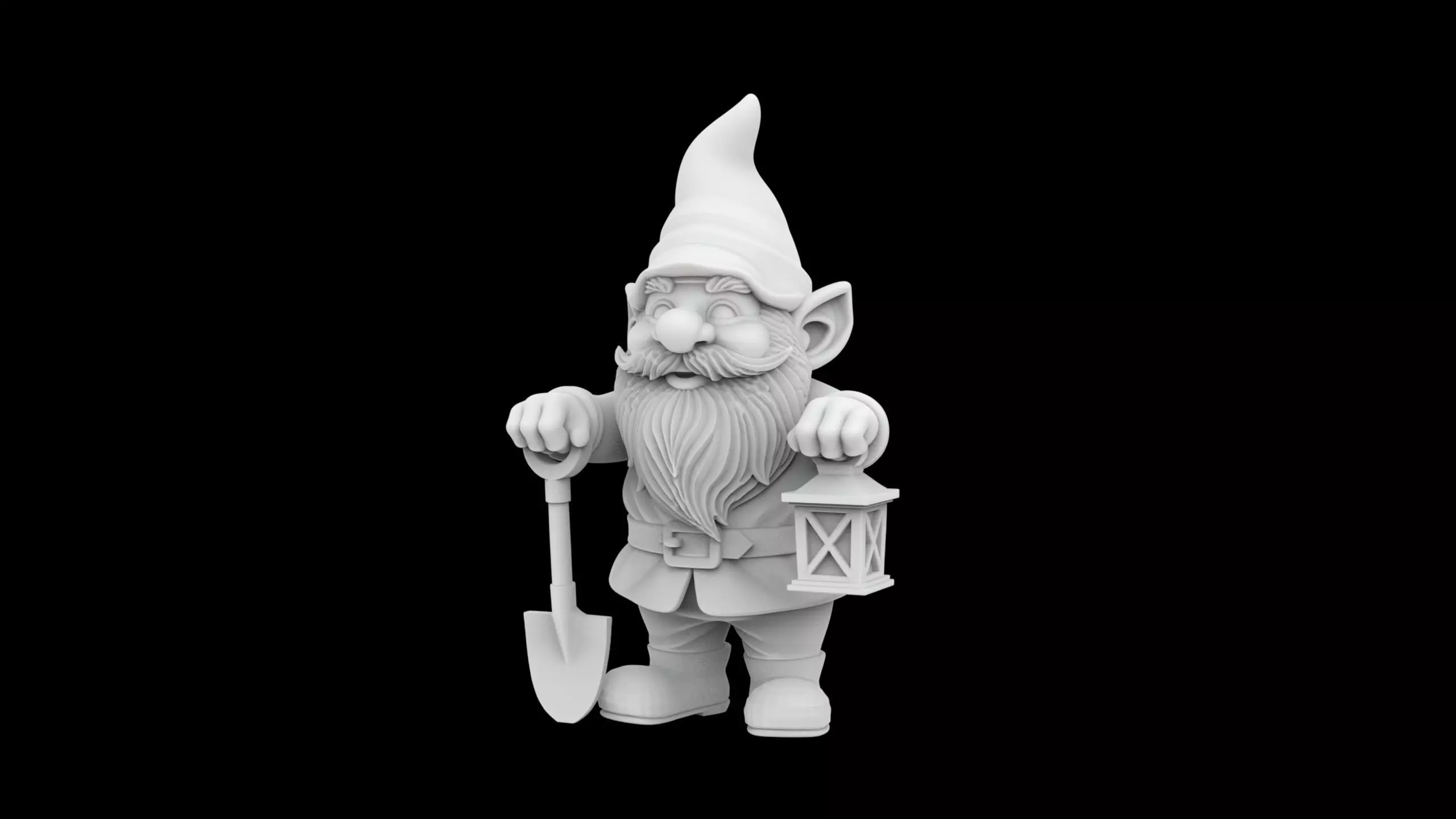 Garden Gnome Statue 3D Print Model 3D print model_1