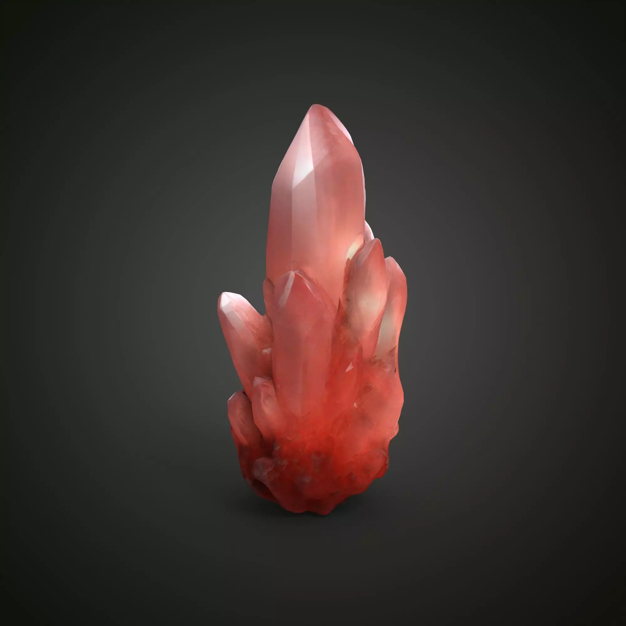 Crystall Red 3D model_4