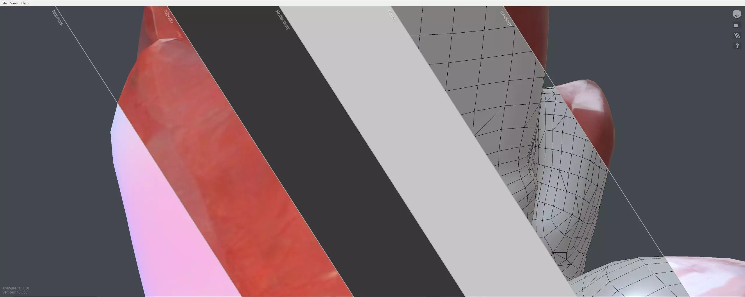 Crystall Red 3D model_6