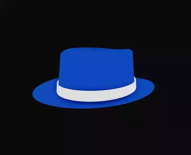 Fedora Hat Model Low-poly 3D model