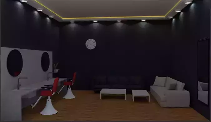Barber shop 3D model