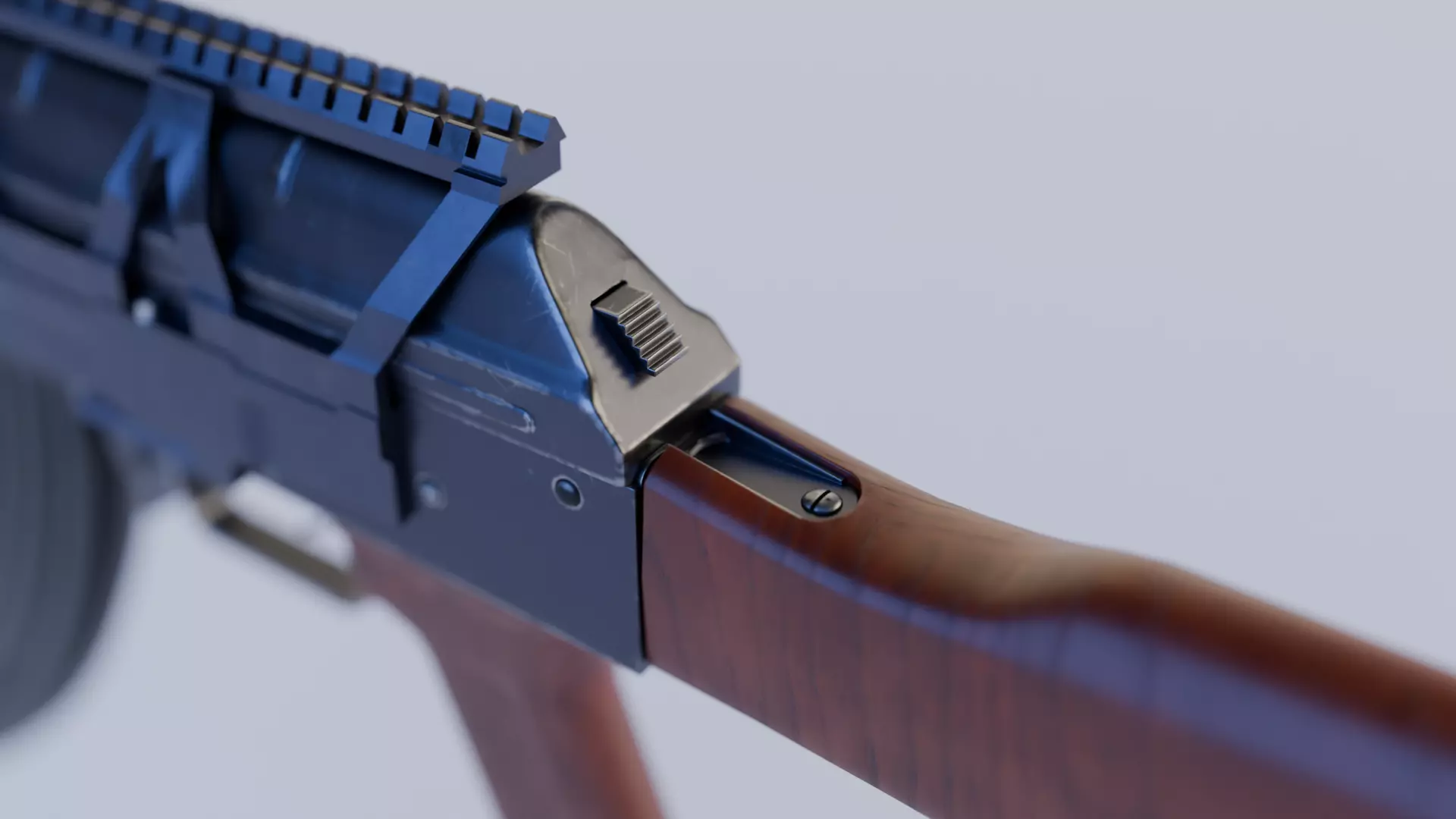 AK47 classic Low-poly 3D model_14