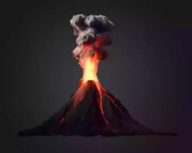Volcano Eruption Texture Texture