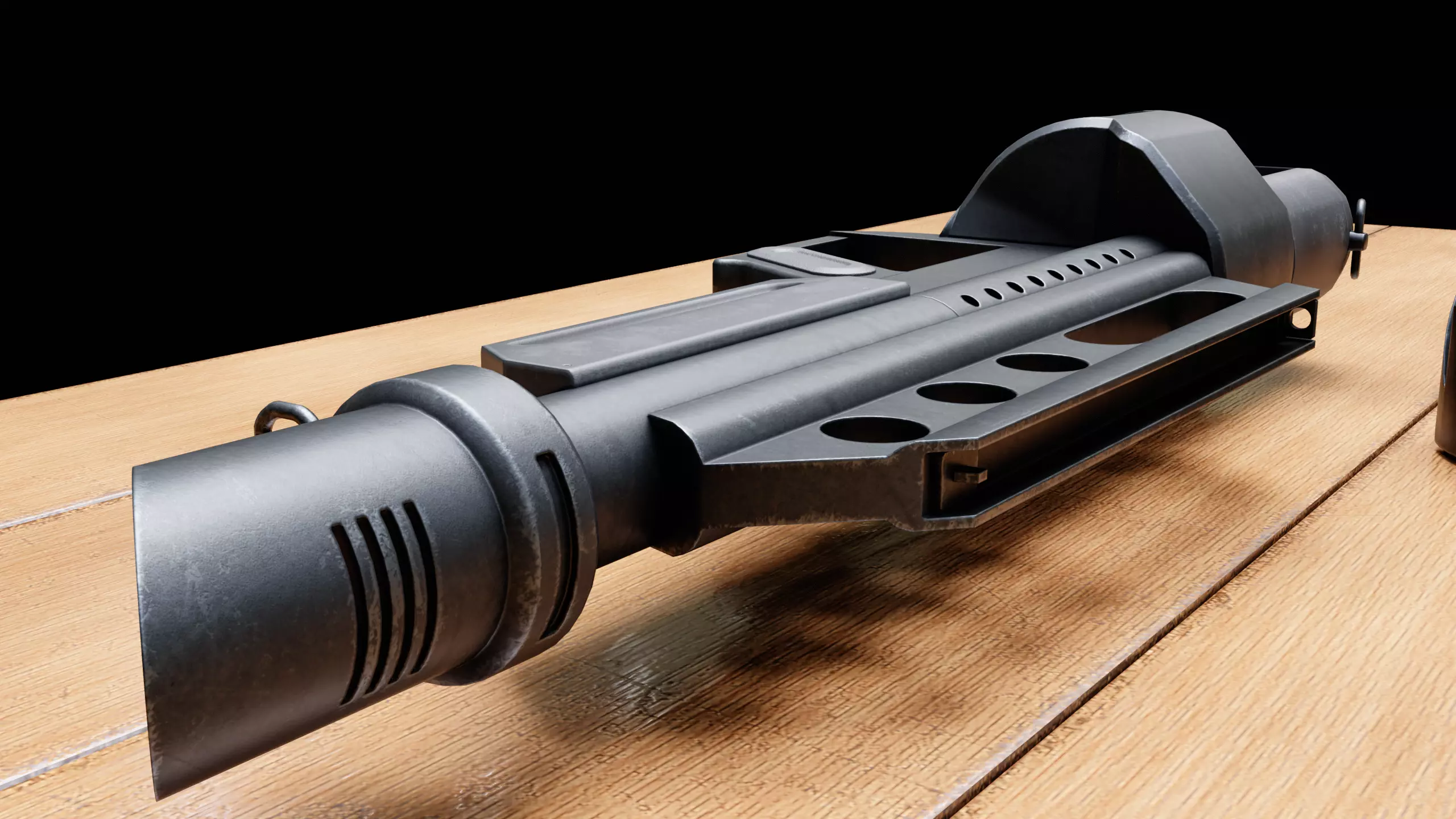 Pancor Jackhammer MK4 shotgun Low-poly 3D model_5