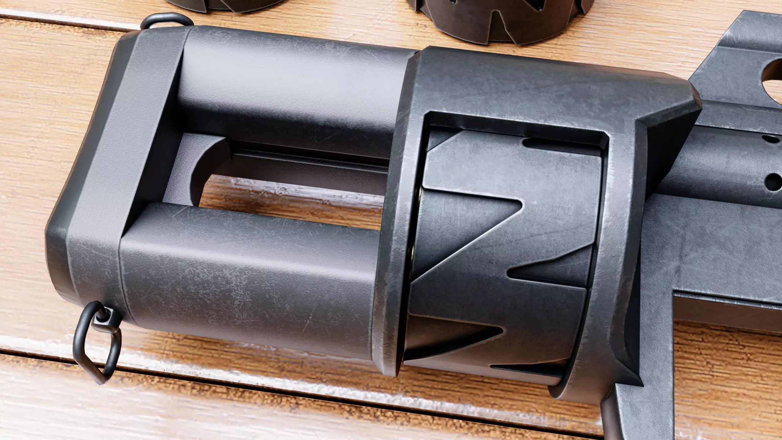 Pancor Jackhammer MK4 shotgun Low-poly 3D model_2