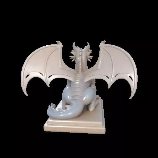 2048 Menacing Fairytale Dragon in Ivory magic 3D print model_15